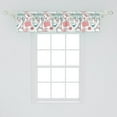 thumbnail image 2 of Ambesonne Eiffel Tower Window Valance, Bonjour Paris Love, 42" x 12", Cadet Blue Coral, 2 of 3