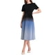 thumbnail image 4 of Vestido plisado de manga corta INSPIRE CHIC para mujer, tendencia de primavera 2025, vestido midi A-line para trabajo de oficina, 2XL negro, 4 of 5