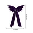 thumbnail image 3 of Extra-Large Christmas Bow Decoration – 45.28 Inch Oversized Cloth Bow for Tree Top, Porch, Window, Party Decor, 3 of 6