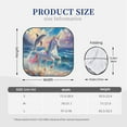 thumbnail image 6 of Uemuo Dolphin Rainbow Horse Printed 2 PCS Car Windshield Sun Shade, Auto Sun Heat and UV Rays Blocker, Foldable Automotive Front Window Sunshade Protector, 6 of 7