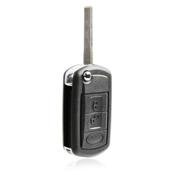 Keyless Entry Remote Key Fob Flip Wide Blade Replacement for 1997-2011 Land Rover (NT8-15K6014CFFTXA, 46)