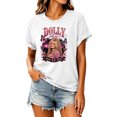 thumbnail image 3 of Distressed Vintage Dolly Shirt, Parton Country Music Memorial T‑Shirt, Nashville Western Tee, Retro Singer Concert Outfit XL, 3 of 5