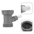thumbnail image 3 of Kitchen Sink Drain Pipe Adapter 45 MM Y-Shaped Filter Connector Wastewater Outlet External Thread Internal Thread Connector With Dishwasher Input Light, 3 of 6
