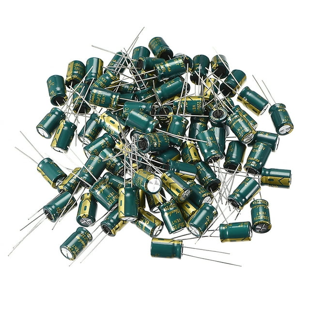 Condensador electrolítico radial de aluminio 220uF 25V Vida 8 x 12 mm 80pcs