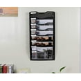 thumbnail image 5 of EasyPAG 8-Tier Wall File Organizer Hanging Wall File Holder for Papers,Folders,Files Clipboard Magazine Organization for Office and Home, Black, 5 of 7