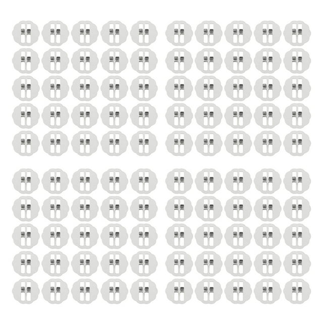 100 Pcs Clips de Base en Bois pour Mèche de Bougie Kit de Support de Mèche en Acier Inoxydable Ensemble de Dispositifs de Support de Centrage en Cire