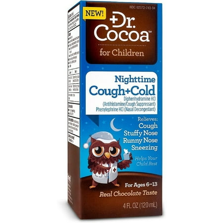 Dr. Cocoa Nighttime Cough & Cold Medication, Chocolate 4 oz (Pack of (Best Cold And Flu Medication)