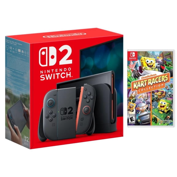 Nintendo Switch 2 Bundle with Nickelodeon Kart Racers Collection