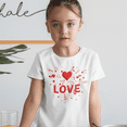 thumbnail image 3 of Girls Valentines Day Shirt - Valentines Day Shirts for Girls - LOVE Valentine Shirts for Kids, 3 of 8
