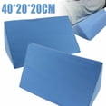 thumbnail image 3 of Bxaolu Knee Wedge Pillow, Foam Leg Pillow Knee Pillow for Back Sleeping, Wedge Pillows for Legs, Triangle Pillow for Knee Support, Leg Elevation, Knees Hip Back Pain Relief, Blue, 3 of 7