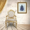 thumbnail image 3 of Fab Funky 25x32 Gold Ornate Wood Framed with Double Matting Museum Art Print Titled - Blue Octopus in Cage, 3 of 4