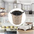 thumbnail image 5 of Cute Coffee Bean Print Laundry Basket Dirty Clothes Hamper, Waterproof Laundry Bag Washing Bin Laundry Baskets with Handles and Lid, Hampers for Bedroom Aesthetic Essentials, 5 of 7