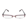 thumbnail image 3 of NEW KENSIE LISTEN WOMENS/LADIES DESIGNER HALF-RIM MERLOT AUTHENTIC TRENDY HIP FRAME DEMO LENSES 49-16-130 SPRING HINGES EYEGLASSES/GLASSES, 3 of 9