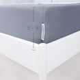 thumbnail image 5 of Box Spring Cover Queen Size, Alternates for Bed Skirt, Smooth and Elastic Woven Material Wrap Around 4 Sides of The Box Spring, Wrinkle & Fading Resistant, Washable, Dustproof, Gray, 5 of 5