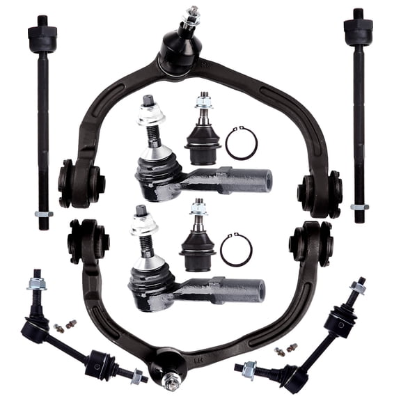 ECCPP 10pcs Upper Control Arm Inner Tie Rod End Outer Tie Rod End Sway Bar End Link Lower Ball Joint fit for 2004-2006 For Ford Expedition 2004-2006 For Lincoln Navigator