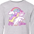 thumbnail image 4 of Inktastic Big Sister Unicorn Long Sleeve Youth T-Shirt, 4 of 5