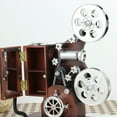 thumbnail image 2 of Mobutofu 1Pc Retro Movie Projector Music Box Brown Desktop Decor with Storage Mirror for Relaxing Melody, 2 of 7