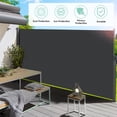 thumbnail image 6 of TLGREEN Retractable Side Awning, Retractable Patio Screen Awning, UV Resistant, Sun Shade, Outdoor Privacy Screen for Garden, Balcony, Courtyard (Dark Gray), 6 of 11