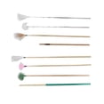 thumbnail image 1 of Featina Limpia de Cera Para El Oído, 7pcs Nervioso Cantante de la Oreja Extracción de Cera Pluma RelajándaSe Con Estera de Bambú para Salón, 1 of 7