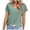 Green-5, variant on QHFBli Summer Tops for Women Eyelet Ruffle Sleeve Blouses Solid Color Shirts Casual Loose Crewneck Tunic Tops