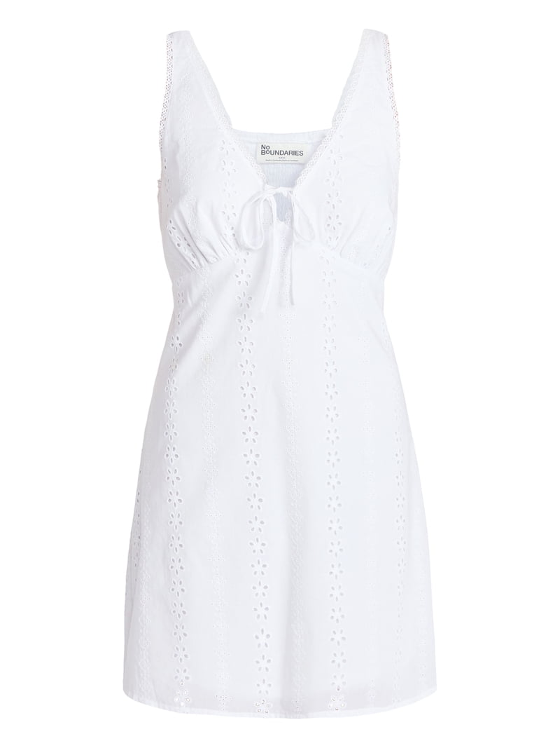 No Boundaries Cotton Lace Trim Plunge Mini Dress, Women's XXS-XXL -  Walmart.com