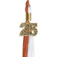 thumbnail image 3 of Endea Graduation Burnt Orange/White Graduation Tassel with Gold Date Drop, 3 of 9