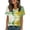 #211-Green, variant on Taylonsss Women's Vintage Gradient Printed Round Neck Short Sleeve T-Shirt Casual Sports Top for Fitness and Daily Wear Comfortable Stretch Breathable Fabric for Spring Summer