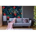 thumbnail image 2 of MuralsPrint Huana Red Flamingos Removable Wallpaper - 10'ft H x 24''inch W, 2 of 5