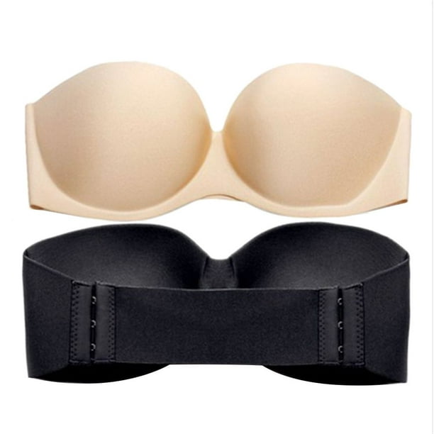 Lizida Women's Strapless Invisible Bra Without Steel Ring One Size