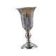thumbnail image 5 of Jarrón de flores para boda, candelabro, centro de mesa, decoración, maceta de metal, soporte para flores, candelabro para mesa de cumpleaños, hogar Plata M 12cmx27cm, 5 of 8