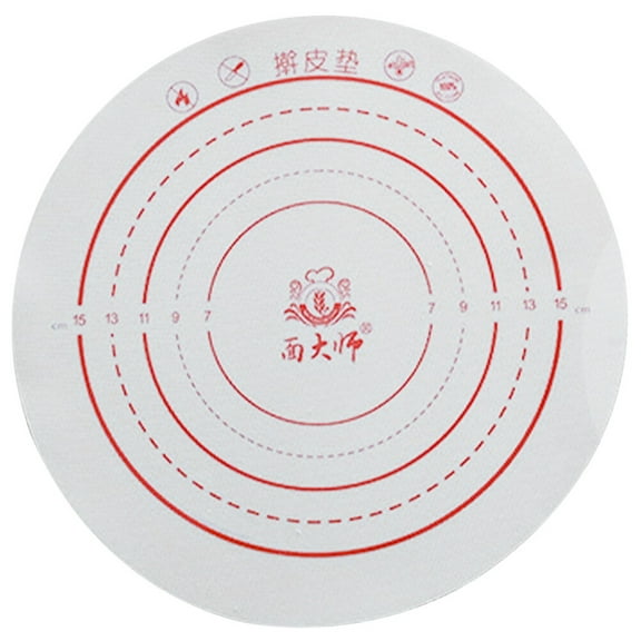 Howooi Nonstick Pastry Mat Silicone Dough Rolling Pad Household Pastry Making Mat Kitchen Gadget