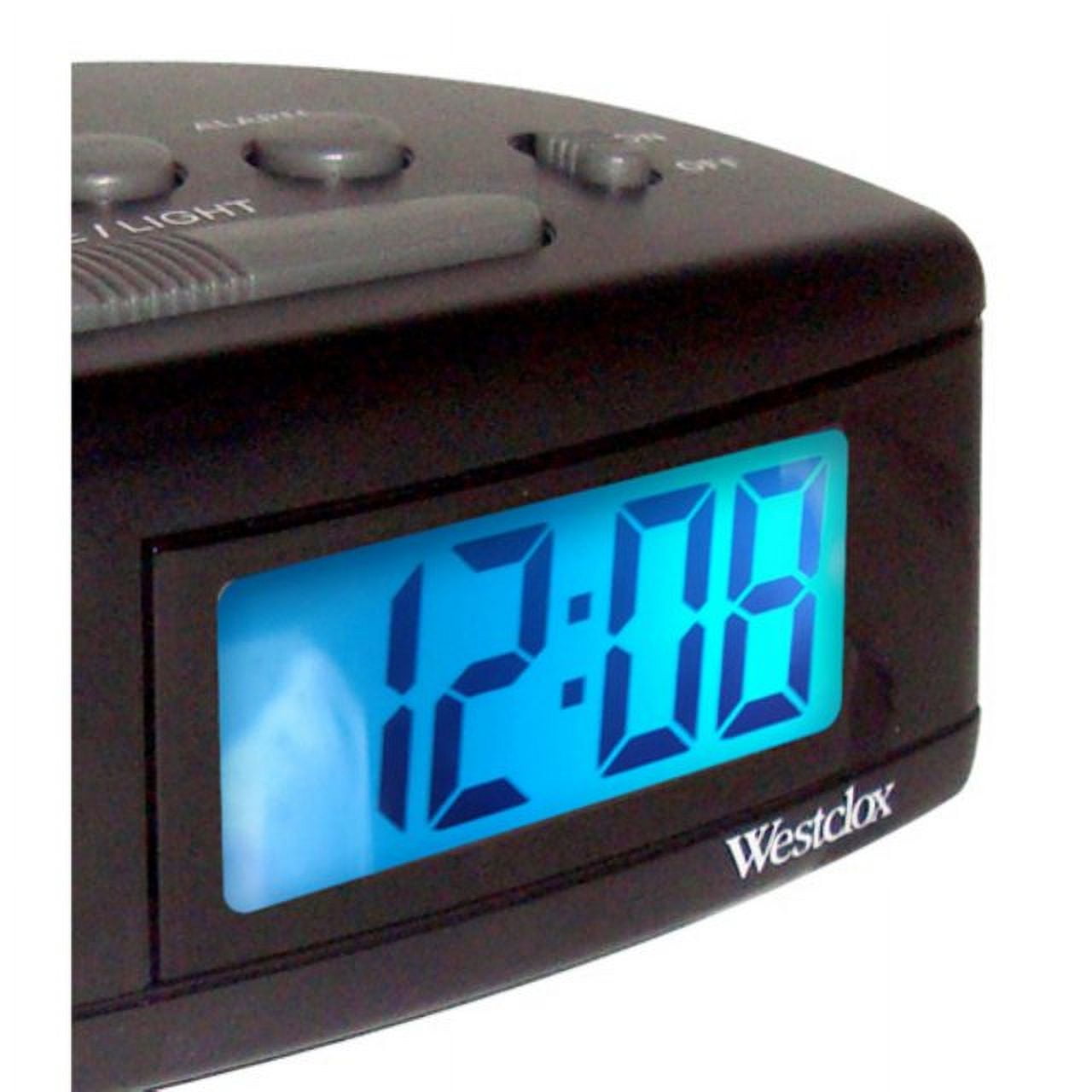 Westclox Black Super Loud LCD Alarm Clock