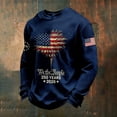 thumbnail image 2 of WAYUTE Mens 250th Anniversary USA Shirt National Flag Colors Printed Long Sleeve Casual Top Sports Outdoor Activities 4th of July T-Shirts, 2 of 3