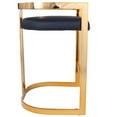 thumbnail image 2 of Butler Specialty Metal Bar Stool Chair in Gold With Semi-circle Seat & Footrest, 2 of 6