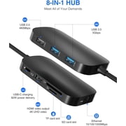 TOTU 9 in 1 USB C Hub Compatible with MacBook Pro Air and Type C Laptops