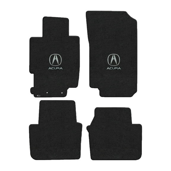 Lloyd Mats LogoMat Custom-Fit 4PC Carpet Floor Mats for 2004-2008 Acura TL, Charcoal