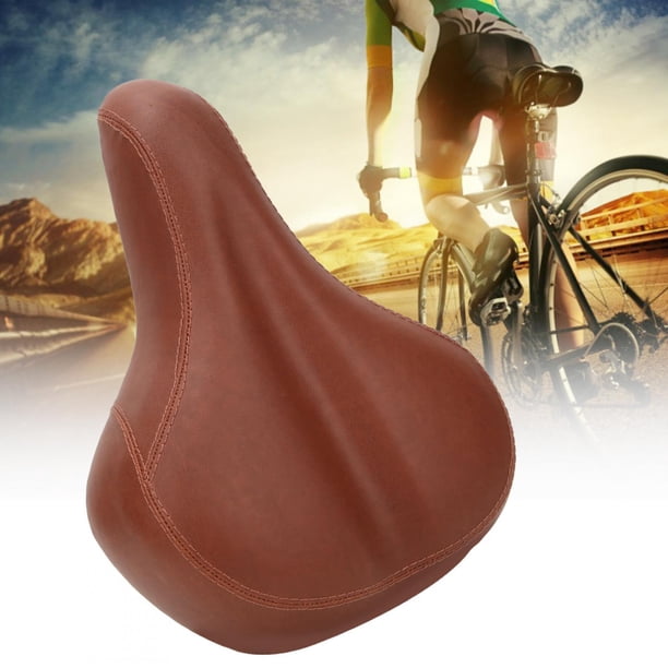 Selle De Vélo Confortable Avec Ressorts Amortisseurs - Coussin Doux Large Pour VTT, Homme Et Femme - Noir Rouge