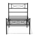 Yoneston Easy Assembly Metal Bed Frame Twin Platform Bed Frame with