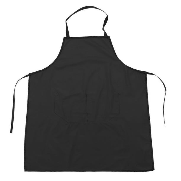 Professional Apron Working Aprons for Men and Women in Gardening and Kitchen Work Black 75X65X0.1cm Polyester Waterproof 1Pcs