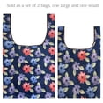 thumbnail image 3 of Wrapables JoliBag Collection Reusable Shopping Bag (Set of 2), Colorful Daisies, 3 of 5