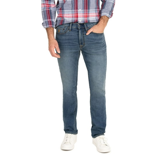 U.S. Polo Assn. Men's Slim Straight Knit Denim Jean