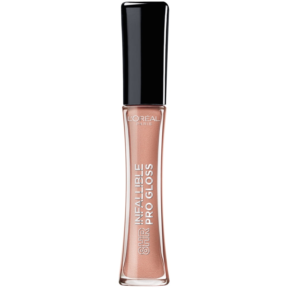 (2 pack) L'Oreal Paris Infallible 8 Hour Liquid Pro Lip Gloss, Nude Petal, 0.21 fl oz