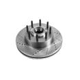 thumbnail image 1 of Power Stop Brake Rotor AR85169XL Evolution Series; Drilled And Slotted; One Piece Design With Hat; Wheel Bolt Pattern 8 x 170 Millimeter; Front; Silver Zinc Plated Cast Iron; Single, 1 of 4