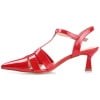 thumbnail image 3 of Journee Womens Jazlynn Buckle Kitten Heel Pointed Toe Pumps, Widths Available, 3 of 10
