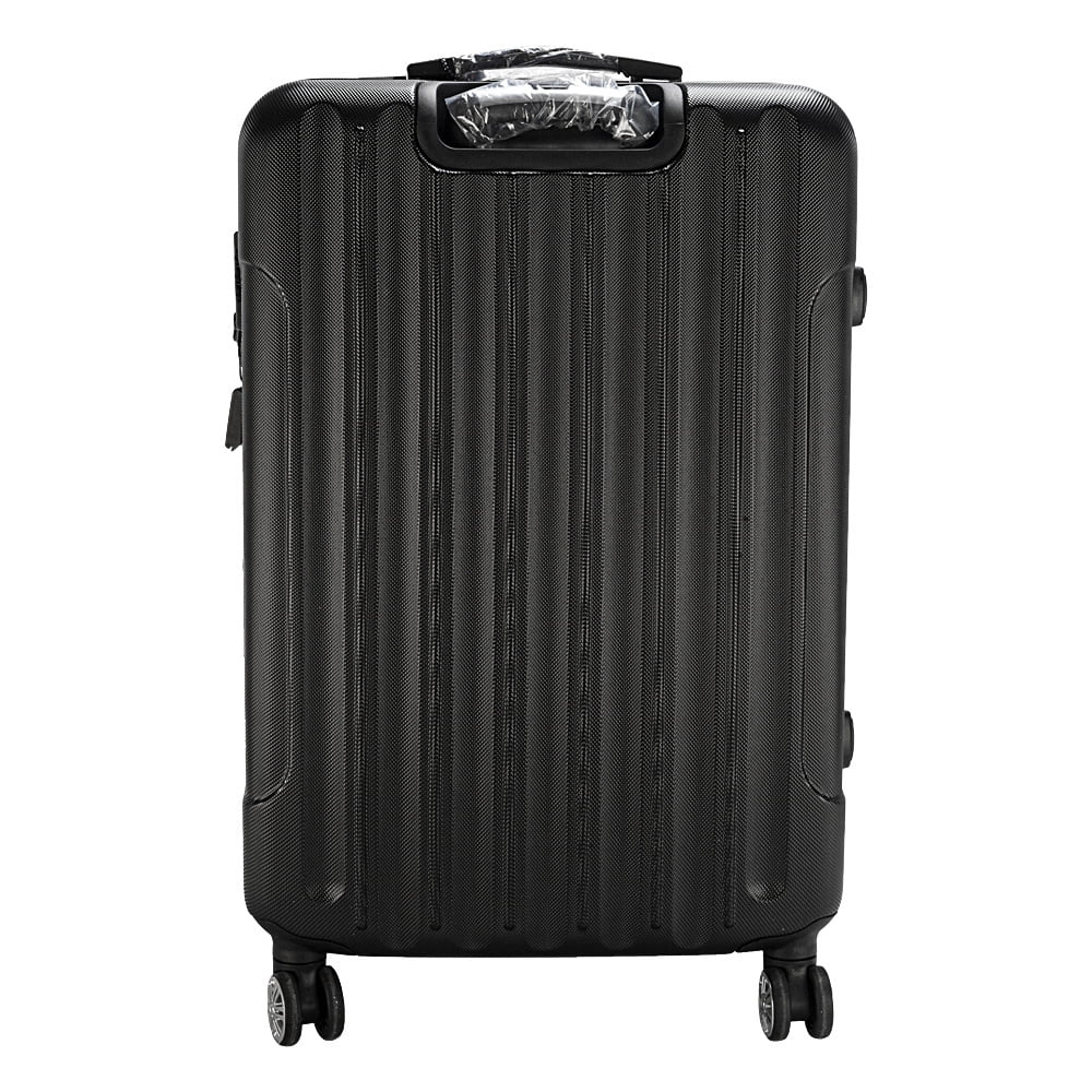 Tcbosik 3-Piece Set ABS Luggage Sets, Large Capacity Carry-on Luggage, Expandable Checked Suitcase Set for Travel Business, 20"/24"/28", Black