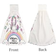 thumbnail image 4 of Hanging Towels 1 Pcs, Dish Towels Cute Unicorn on Rainbow Absorbent Hand Towels with Hanging Loop Washcloth for Bathroom Kitchen, 4 of 6