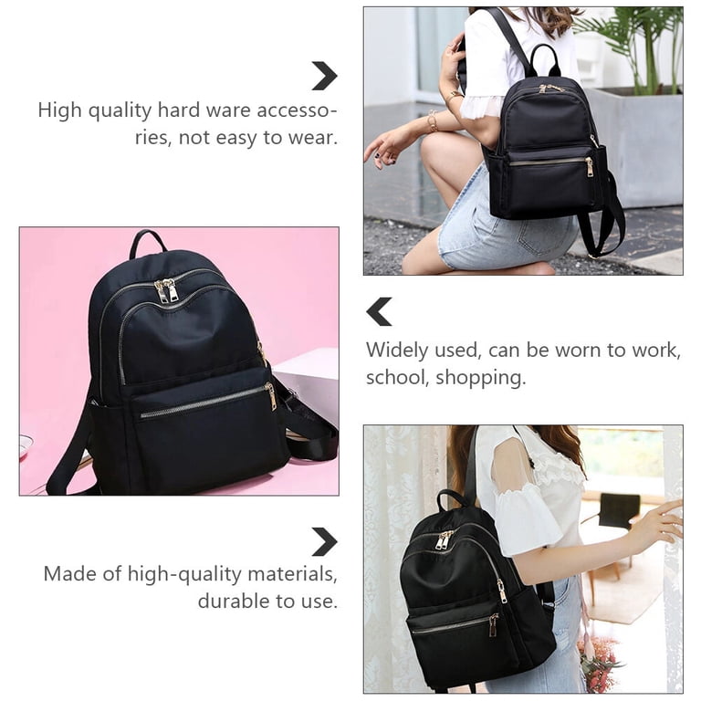 Mini Anti-Theft Backpack Purse Waterproof Lightweight Oxford Travel Work Amazon.com: Large Travel Backpack for Women Waterproof Back  main image 3
