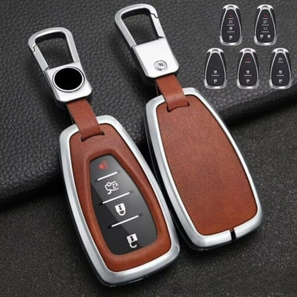 Remote Key Holder In Zinc Alloy And Leather Perfectly Fits for Chevrolet Keys