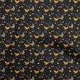 thumbnail image 1 of oneOone Velvet Black Fabric Birds Rooster Craft Projects Decor Fabric Printed By The Yard 58 Inch Wide, 1 of 4