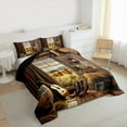 thumbnail image 3 of Manfei Western Theme 2pcs Bedding Comforter Set for Female Men,Music Guitar Twin Comforter Sets,Rustic Retro Farmhouse Breathable Bedding Set,Luxury Bedroom Decor,Reversible, 3 of 8